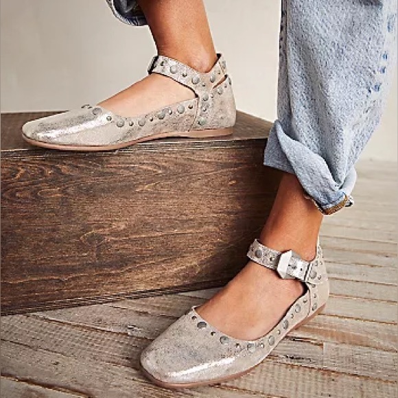 Free People Mystic Mary Jane Flats - Picture 1 of 8